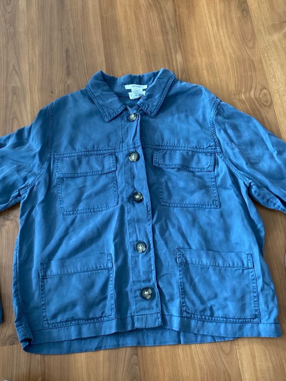 Nicole Miller Indigo Blue Button-Front long sleeved shirt